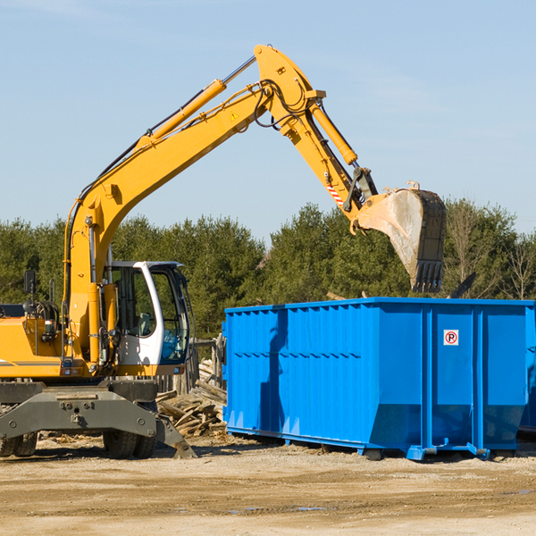 can i choose the location where the residential dumpster will be placed in Westcreek